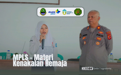 Kegiatan MPLS SMKN 1 AGRABINTA: Penyampaian Materi Kenakalan Remaja oleh Kapolsek Agrabinta